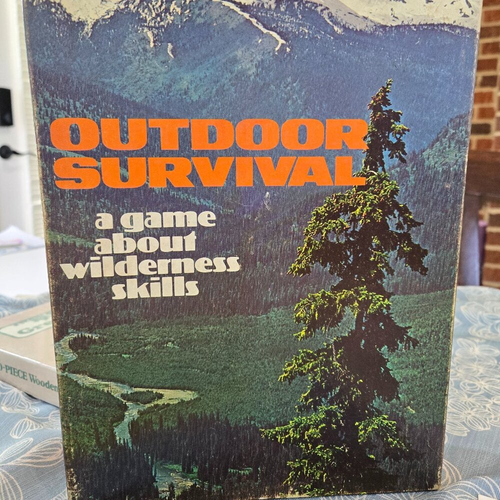 Vintage Outdoor Survival: A Game about Wilderness Skills in Box- Never Played